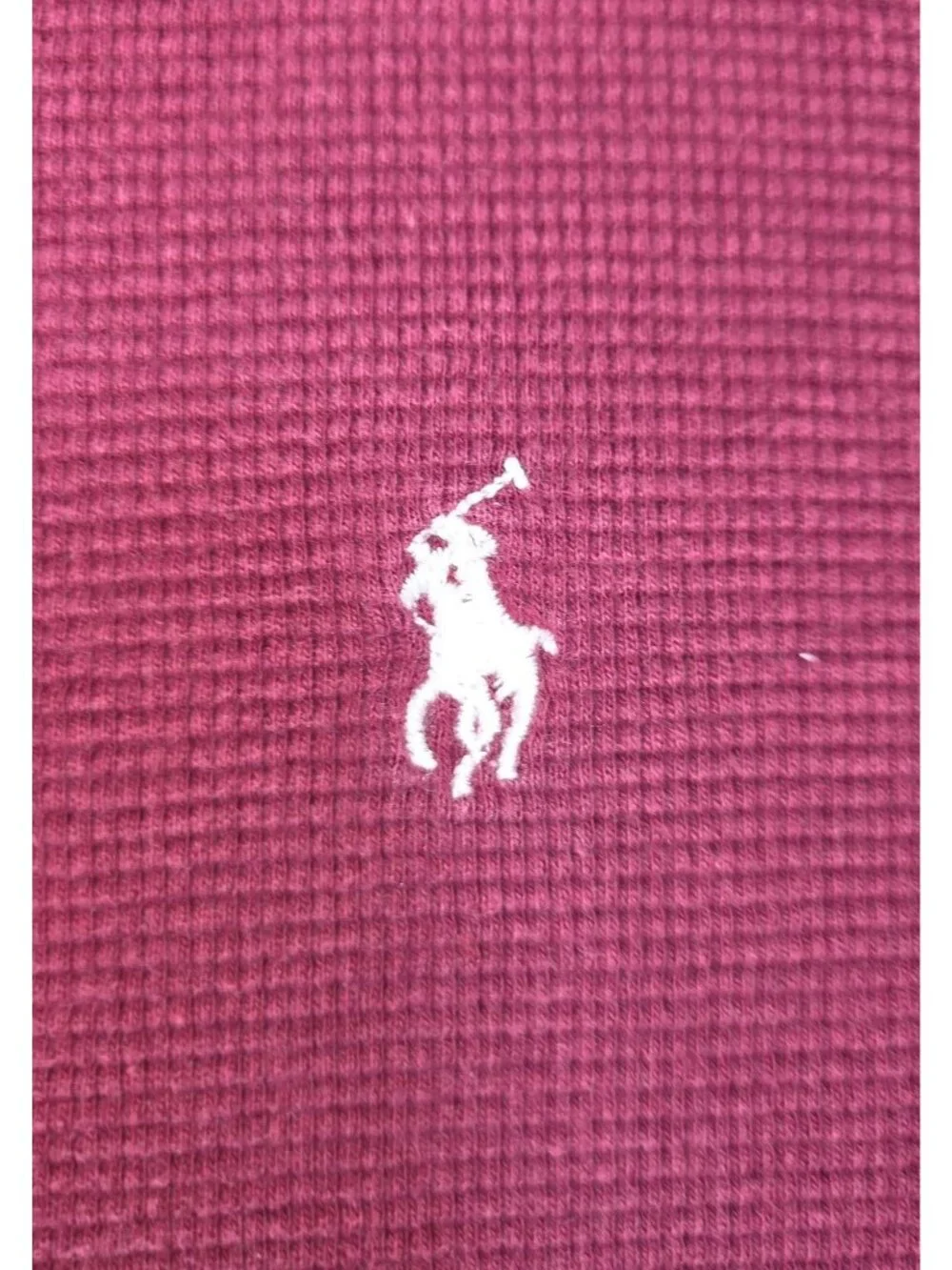 Polo Ralph Lauren Maroon Thermal Shirt Medium